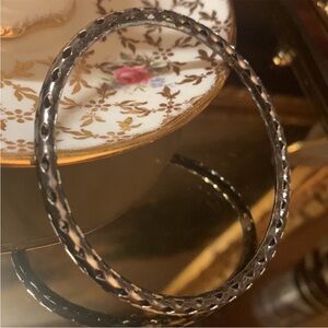 Thin Metal Bangle Bracelet